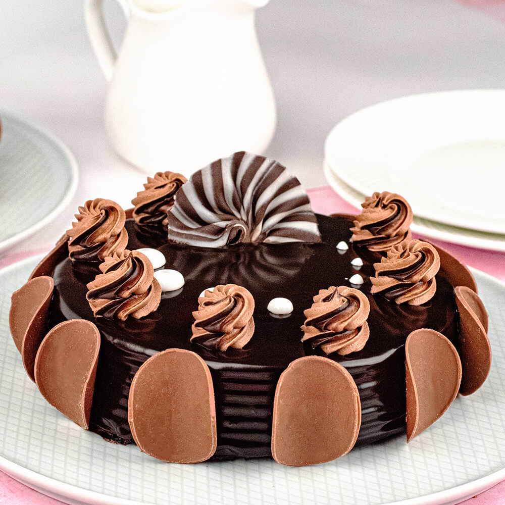 Chocolate Cake with Chocolate Mousse