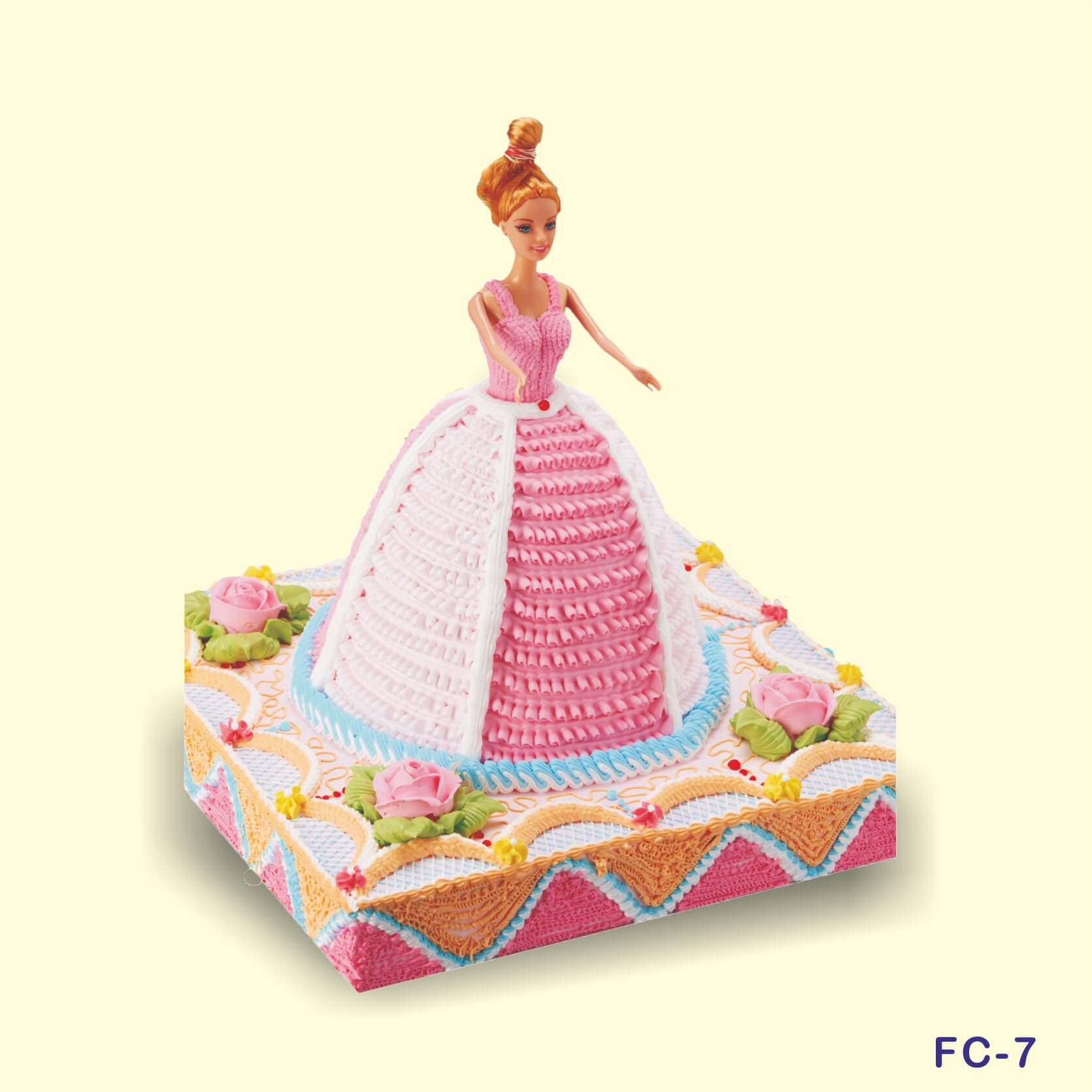 tirupaticollection Doll Cake Topper with Golden Cake Base 8