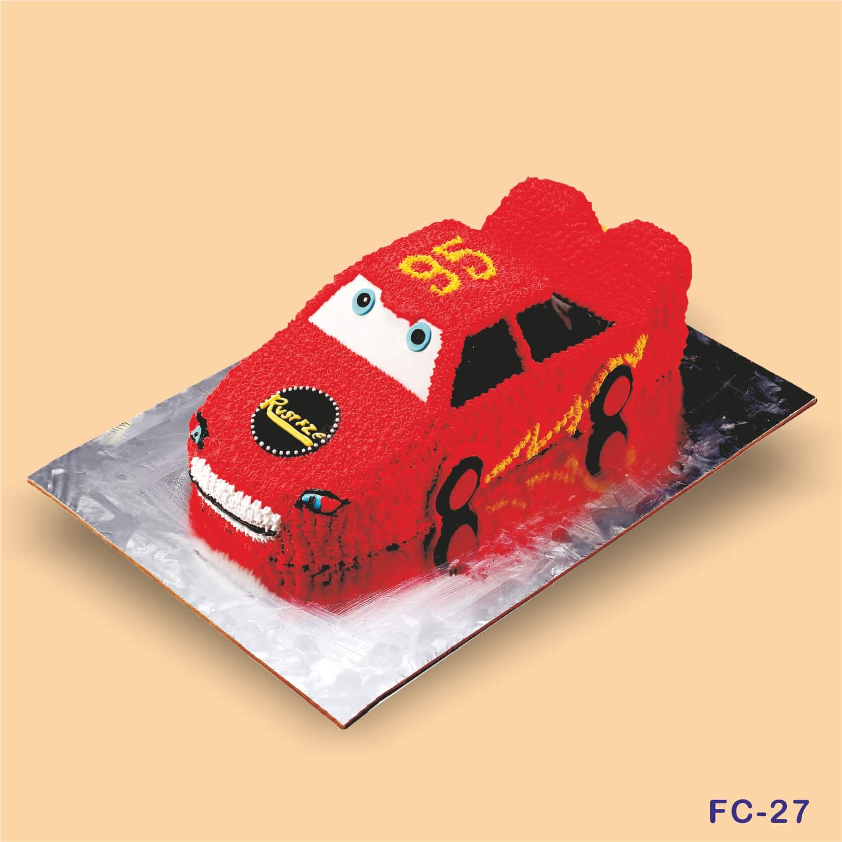 Racing Car Cake (Min-1.5P) - Vitamin Foods and Cafe