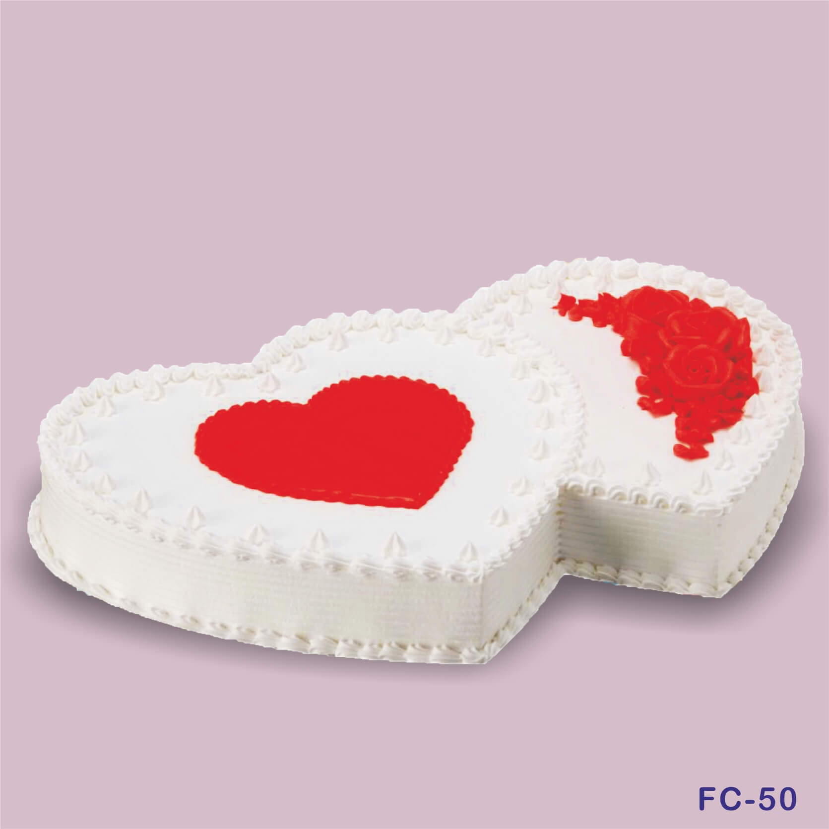 Send Red velvet heart shape cake online by GiftJaipur in Rajasthan
