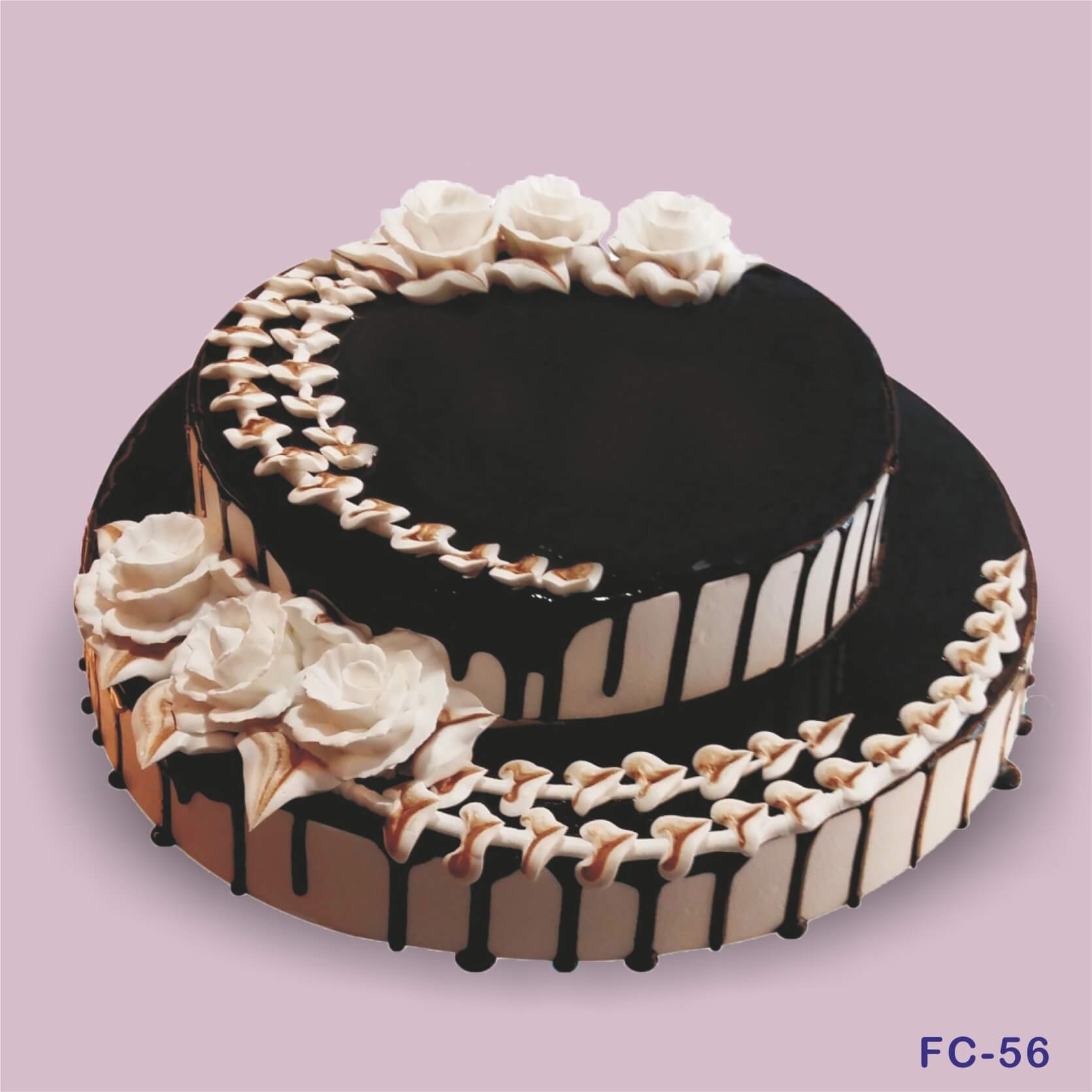 Double Chocolate Fancy Cake