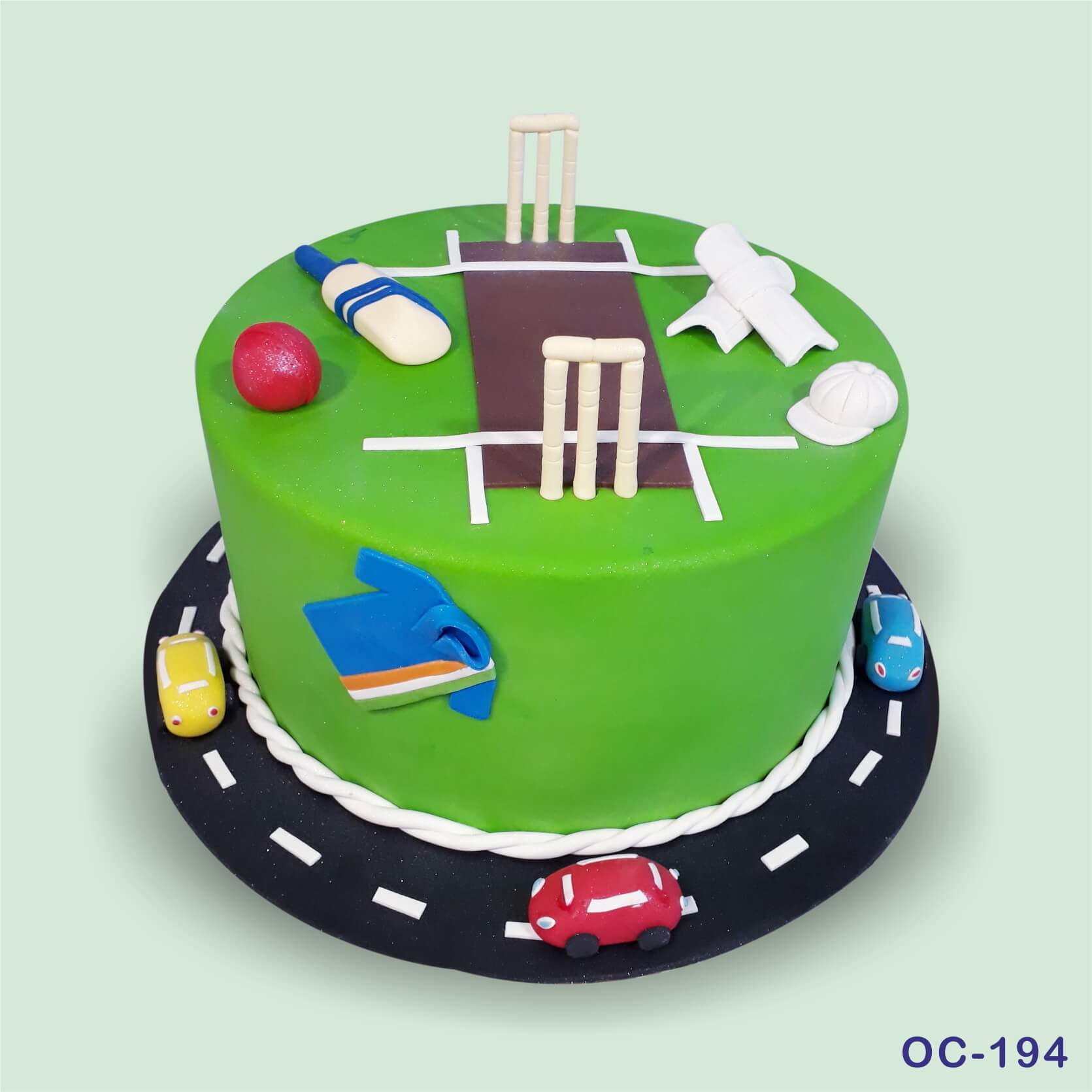 Cricket Theme Cake - Cravoury