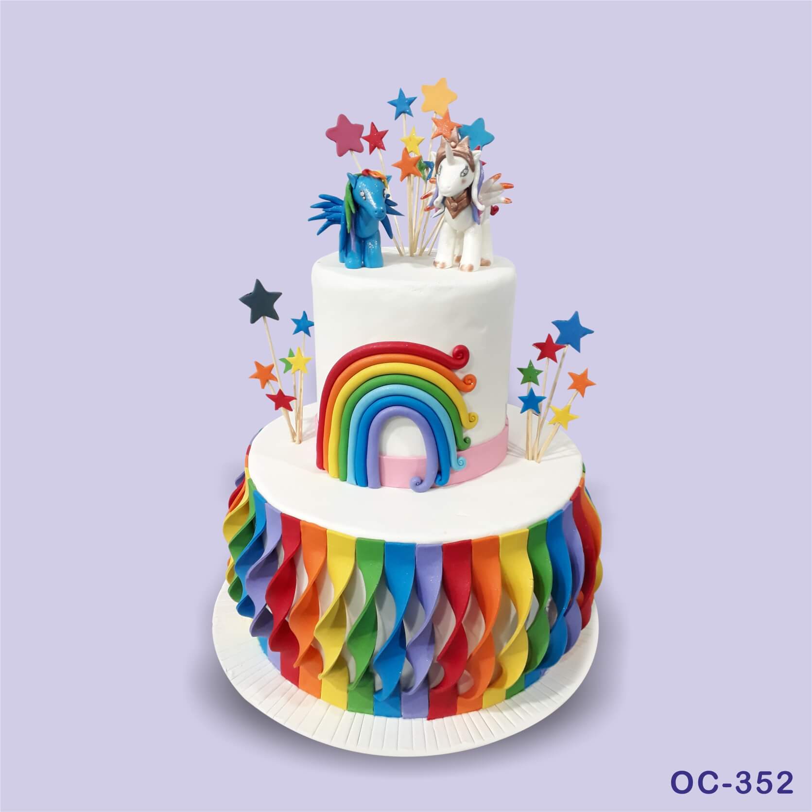 Candy Rainbow Cake | Oh Nuts Blog