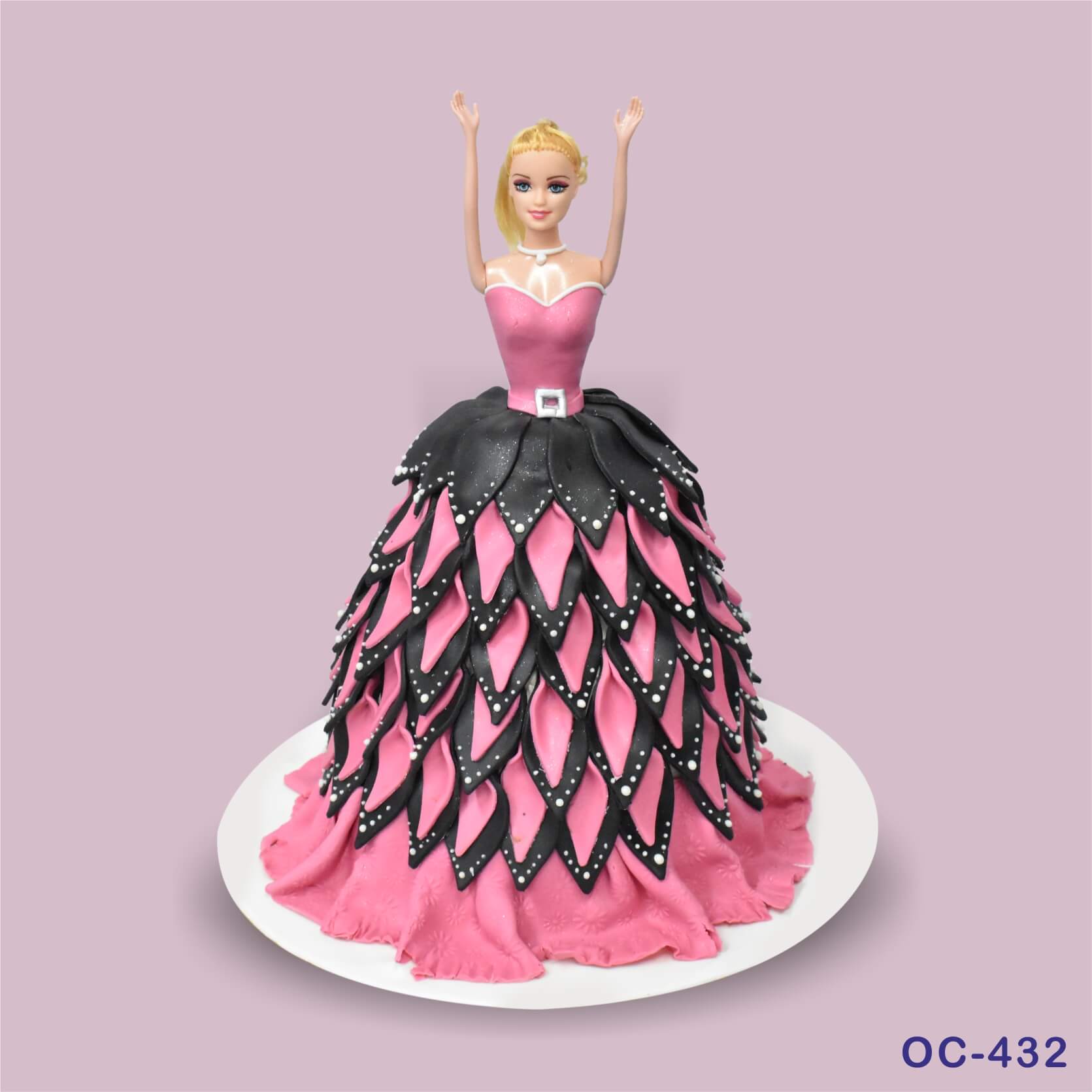 Customizable Barbie Cake (Dark Brown Hair) | Mexicantown Bakery