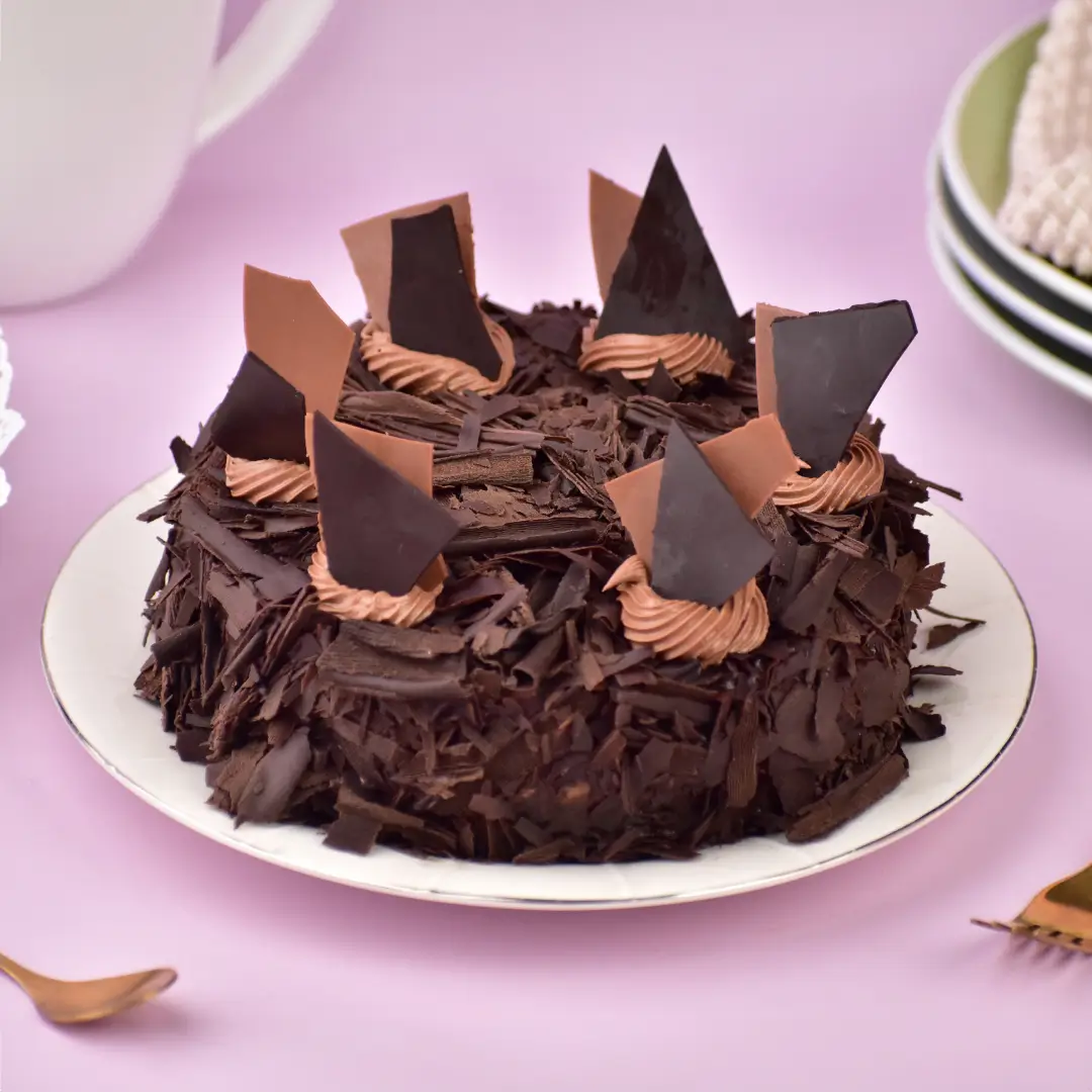 Chocolate Snowflakes Cake