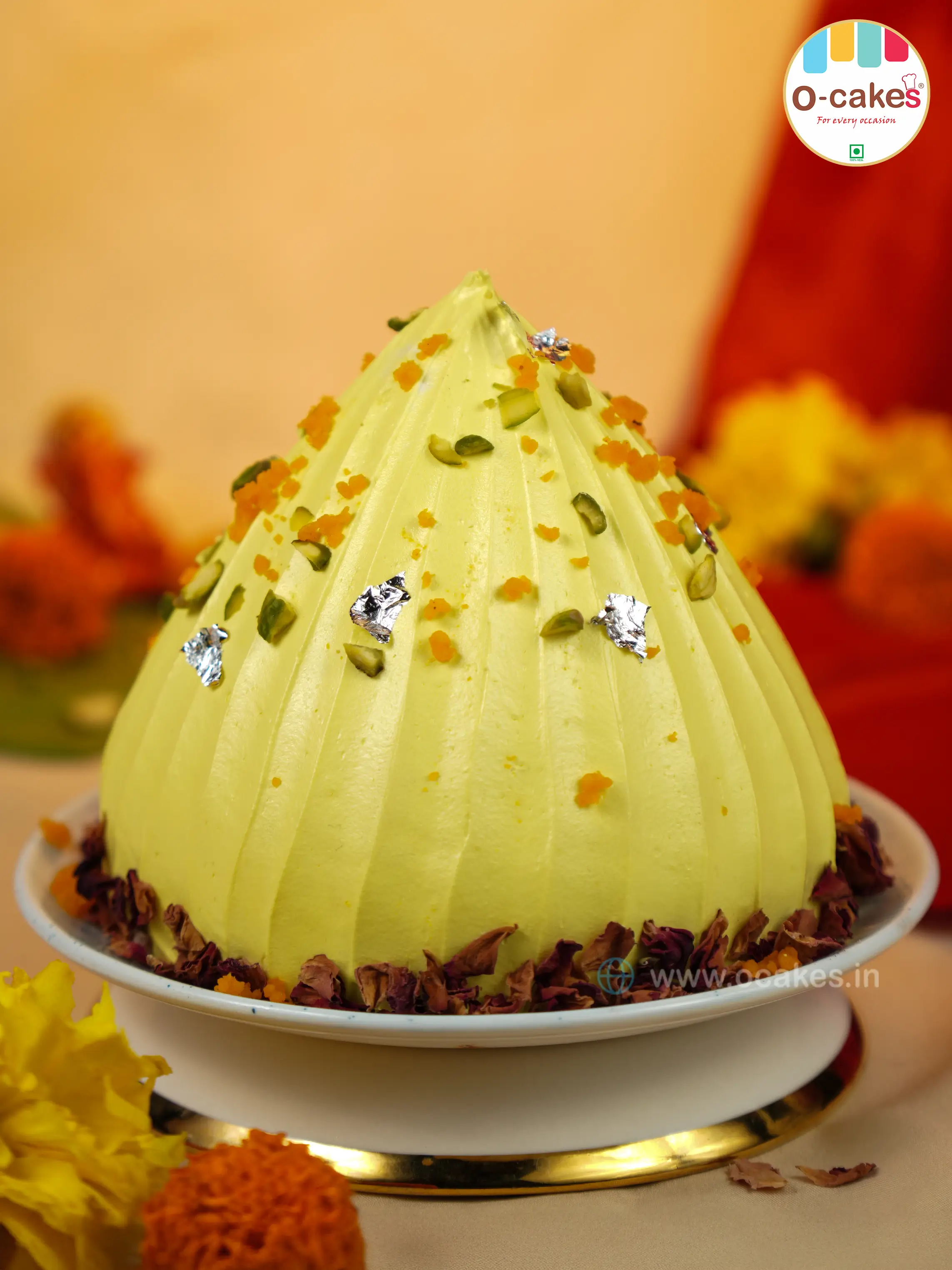 Motichoor Malai Modak Cake