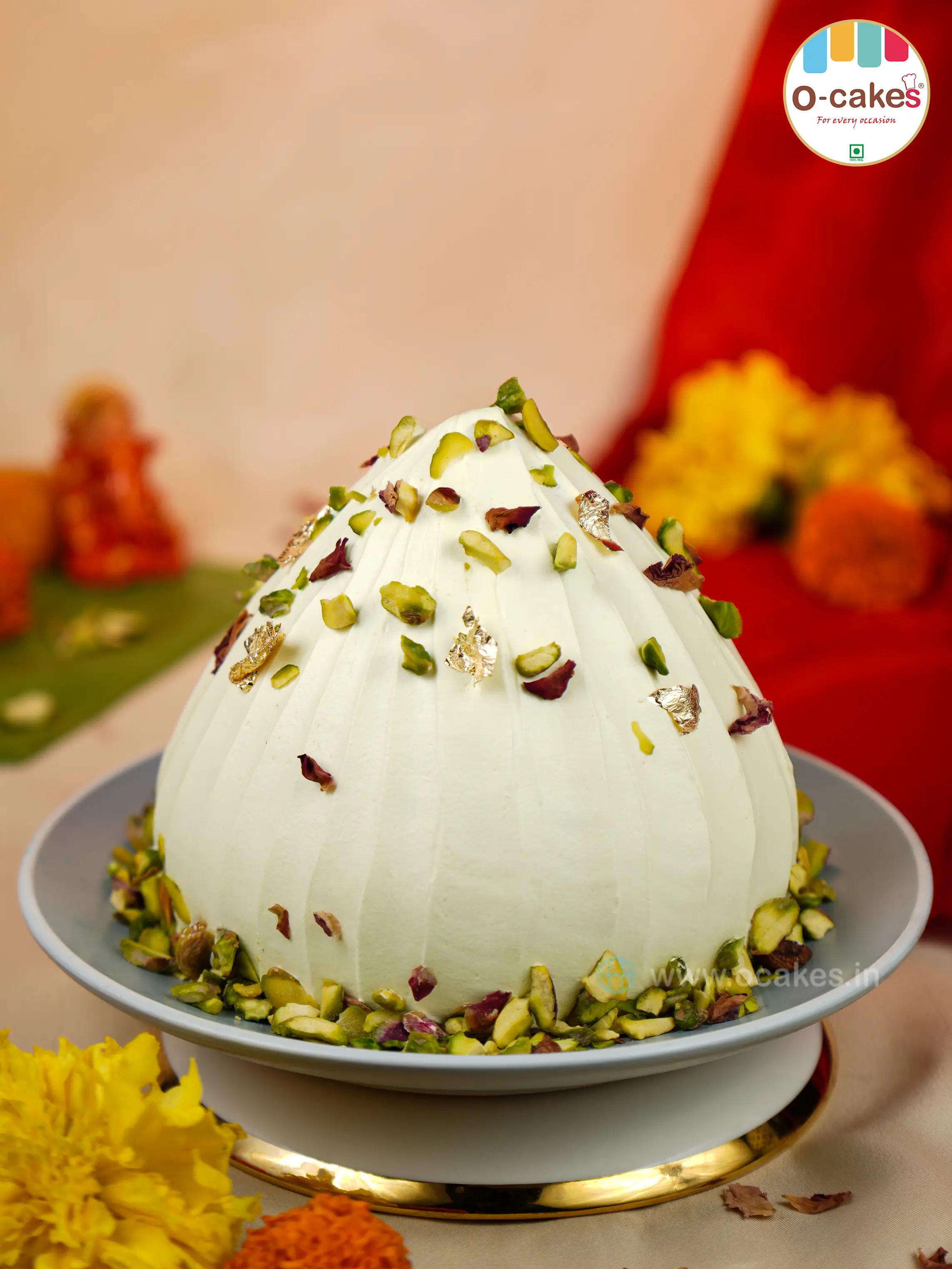 KESAR RABDI MODAK CAKE